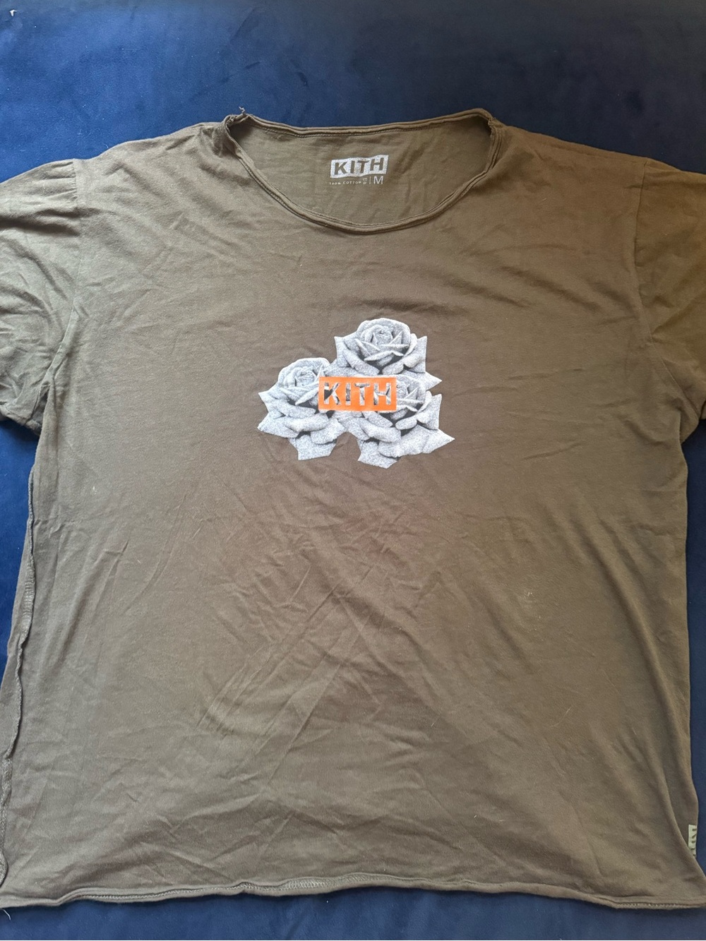 KITH Men's Olive Graphic Logo T-Shirt